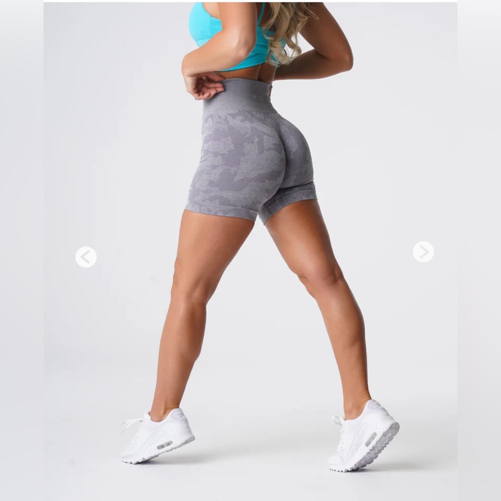 Nvgtn Grey Camo Seamless Shorts - M